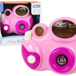 Interactieve kinderfotocamera met lichtjes, geluiden en melodieën – roze