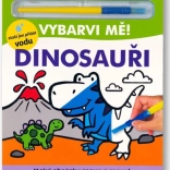 Kleur Mij In! Dinosauriërs - Boek Met Waterkleuring