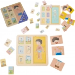 Didactische houten puzzel van het menselijk lichaam voor kinderen - Classic World