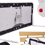 opklapbaar veiligheidsbedhek 200 cm – zwart