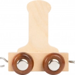 Houten wagon met letter I voor treinbaan small foot