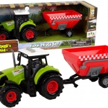 Tractor met geluid en afneembare aanhanger FARM voor kinderen